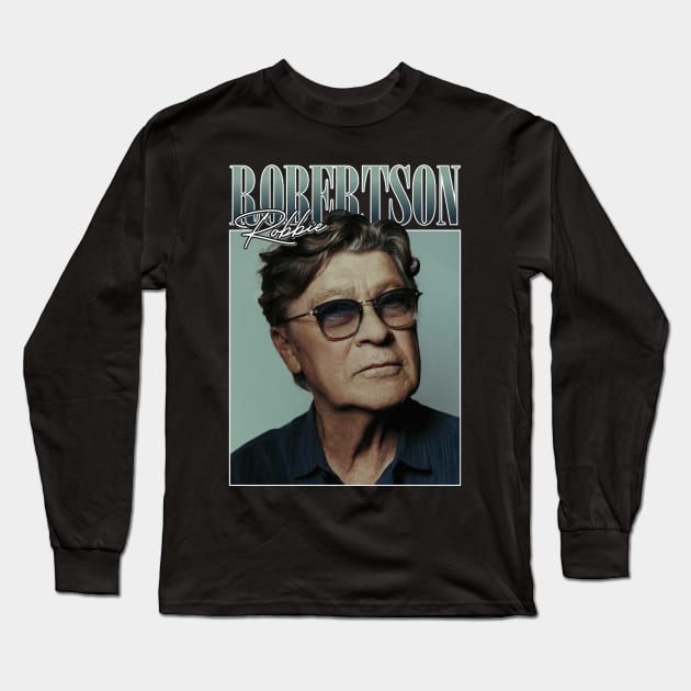 ROBBIE ROBERTSON MERCH Long Sleeve T-Shirt by ClipaShop